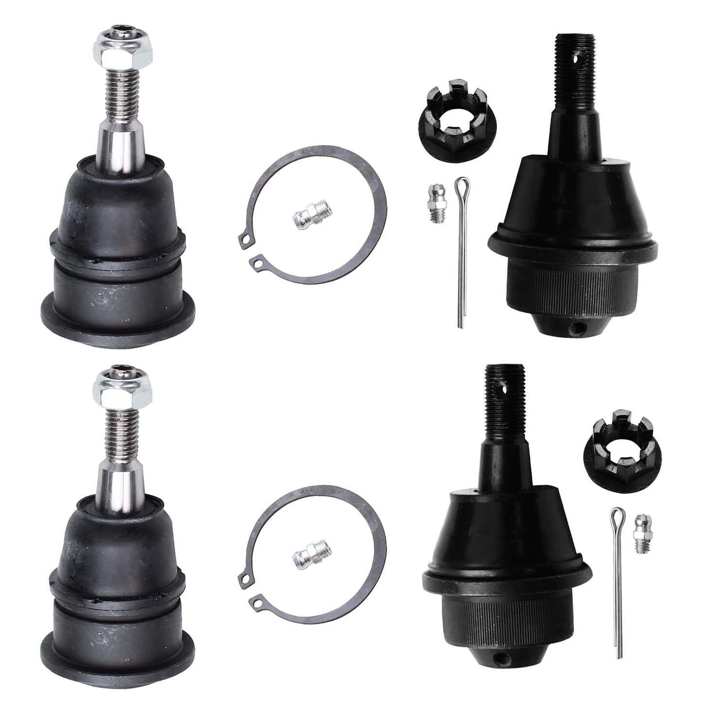 Detroit Axle - Front Ball Joints for Chevy GMC Silverado Sierra 2500 3500 HD Hummer H2, 2 Front Suspension Upper Ball Joints 2 S