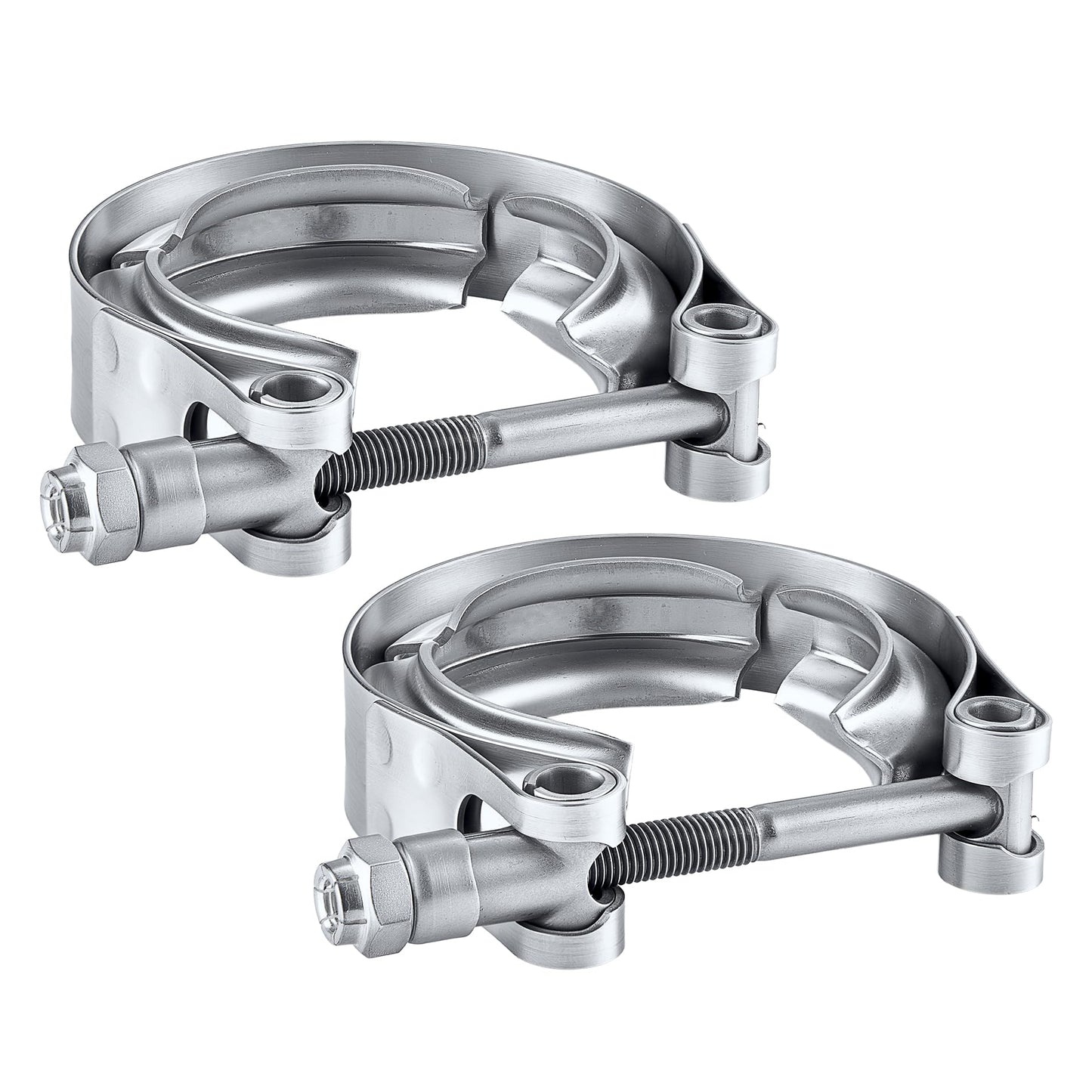 EVIL ENERGY V Band Clamp for Flange Kit Stainless Steel (2, 2.0)