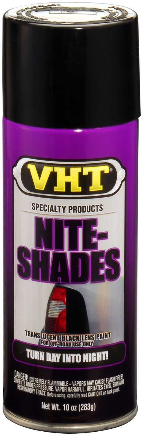 VHT SP999-6PK Nite-Shades Lens Cover Coating - Translucent Black Spray Paint - 10 oz Aerosol Can, 6 Pack